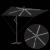 Parasol banana cu brațe cu blocare Negru 294 x 200 x 254 cm GartenMobel Dekor