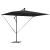 Parasol banana cu brațe cu blocare Negru 294 x 200 x 254 cm GartenMobel Dekor