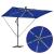 Parasol banana cu brațe cu blocare albastru 294 x 200 x 254 cm GartenMobel Dekor