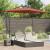 Parasol banana cu brațe cu blocare Terracota 294 x 200 x 254 cm GartenMobel Dekor