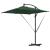 Parasol banana cu brațe cu blocare Verde 249 x 249 x 250 cm GartenMobel Dekor