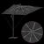 Parasol banana cu brațe cu blocare Antracit 249 x 249 x 250 cm GartenMobel Dekor