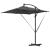 Parasol banana cu brațe cu blocare Antracit 249 x 249 x 250 cm GartenMobel Dekor