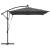 Parasol banana cu brațe cu blocare Antracit 249 x 249 x 250 cm GartenMobel Dekor
