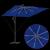 Parasol banana cu brațe cu blocare albastru 249 x 249 x 250 cm GartenMobel Dekor