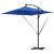 Parasol banana cu brațe cu blocare albastru 249 x 249 x 250 cm GartenMobel Dekor