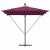 Parasol banana cu brațe Roșu bordo 249 x 249 x 250 cm GartenMobel Dekor