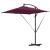 Parasol banana cu brațe Roșu bordo 249 x 249 x 250 cm GartenMobel Dekor