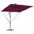 Parasol banana cu brațe Roșu bordo 249 x 249 x 250 cm GartenMobel Dekor