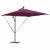 Parasol banana cu brațe Roșu bordo 249 x 249 x 250 cm GartenMobel Dekor