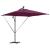 Parasol banana cu brațe Roșu bordo 249 x 249 x 250 cm GartenMobel Dekor