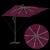 Parasol banana cu brațe Roșu bordo 249 x 249 x 250 cm GartenMobel Dekor