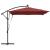 Parasol banana cu brațe cu blocare Terracota 249 x 249 x 250 cm GartenMobel Dekor