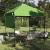Cort cu Copertină Verde 200 x 200 cm Tafeta Oxford GartenMobel Dekor