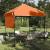 Cort cu Copertină Portocaliu 200 x 200 cm Tafeta Oxford GartenMobel Dekor