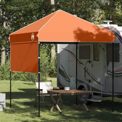 Cort cu Copertină Portocaliu 200 x 200 cm Tafeta Oxford GartenMobel Dekor