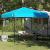 Cort cu Copertină albastru 250 x 250 x 227 / 236 / 245 cm GartenMobel Dekor