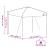 Cort cu Copertină albastru 250 x 250 x 227 / 236 / 245 cm GartenMobel Dekor