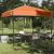 Cort cu Copertină Portocaliu 250 x 250 x 227 / 236 / 245 cm GartenMobel Dekor