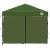 Cort cu Copertină Verde 250 x 250 x 227 / 236 / 245 cm GartenMobel Dekor
