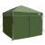 Cort cu Copertină Verde 250 x 250 x 227 / 236 / 245 cm GartenMobel Dekor