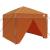 Cort cu Copertină Portocaliu 250 x 250 x 227 / 236 / 245 cm GartenMobel Dekor