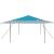 Cort cu Copertină albastru 400 x 400 x 227 / 236 / 245 cm GartenMobel Dekor