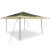 Cort cu Copertină Verde 400 x 400 x 227 / 236 / 245 cm GartenMobel Dekor