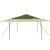 Cort cu Copertină Verde 400 x 400 x 227 / 236 / 245 cm GartenMobel Dekor