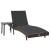 Șezlong cu pernă -persoană 2 pcs Maro 40 x 40 x 40.5 cm Rattan poli GartenMobel Dekor