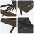 Șezlong cu pernă -persoană 2 pcs Maro 40 x 40 x 40.5 cm Rattan poli GartenMobel Dekor