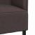 Canapea cu spătar înalt maro închis 109x56x121 cm din material textil GartenMobel Dekor