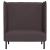 Canapea cu spătar înalt maro închis 109x56x121 cm din material textil GartenMobel Dekor