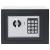 Seif electronic Gri închis 23x17x17 cm Oțel GartenMobel Dekor