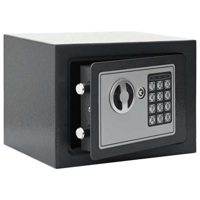 Seif electronic Gri închis 23x17x17 cm Oțel GartenMobel Dekor