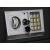 Seif electronic gri închis 31x20x20 cm oțel GartenMobel Dekor