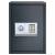 Seif electronic digital cu raft Gri închis 35x31x50 cm Oțel GartenMobel Dekor