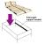 Bază cu lamele cu headboard Manual Maro 100 x 190 cm Lemn GartenMobel Dekor