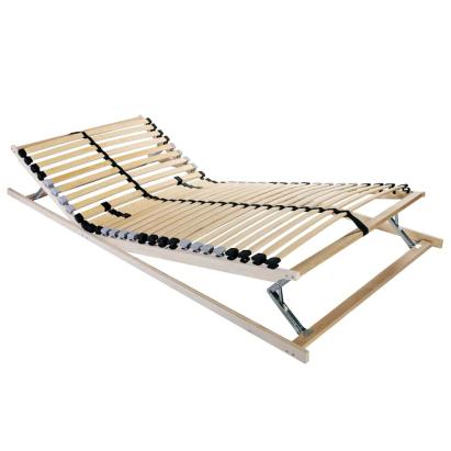 Bază cu lamele cu headboard Manual Maro 80 x 190 cm Lemn și plastic GartenMobel Dekor