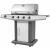 Grătar de Barbecue pe Gaz Argintiu 132 x 61 x 118 cm GartenMobel Dekor
