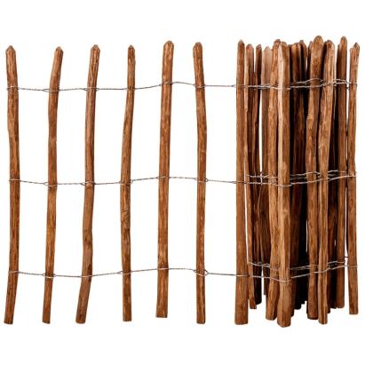 Gard din șipci, 90 x 500 cm, lemn de alun GartenMobel Dekor