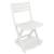 Set mobilier bistro pliabil, 3 piese, alb, plastic GartenMobel Dekor