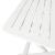 Set mobilier bistro pliabil, 3 piese, alb, plastic GartenMobel Dekor