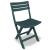 Set mobilier bistro pliabil, 3 piese, verde, plastic GartenMobel Dekor