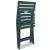 Set mobilier bistro pliabil, 3 piese, verde, plastic GartenMobel Dekor