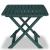 Set mobilier bistro pliabil, 3 piese, verde, plastic GartenMobel Dekor