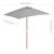 Umbrelă de soare, exterior, stâlp lemn, 150x200 cm, antracit GartenMobel Dekor