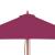 Umbrelă de soare de exterior, stâlp lemn, 150x200 cm roșu bordo GartenMobel Dekor