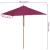 Umbrelă de soare de exterior, stâlp lemn, 150x200 cm roșu bordo GartenMobel Dekor