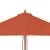 Umbrelă de soare de exterior, stâlp lemn, 150x200 cm, teracotă GartenMobel Dekor